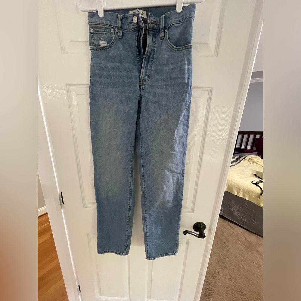 Madewell Blue Straight Leg Jeans